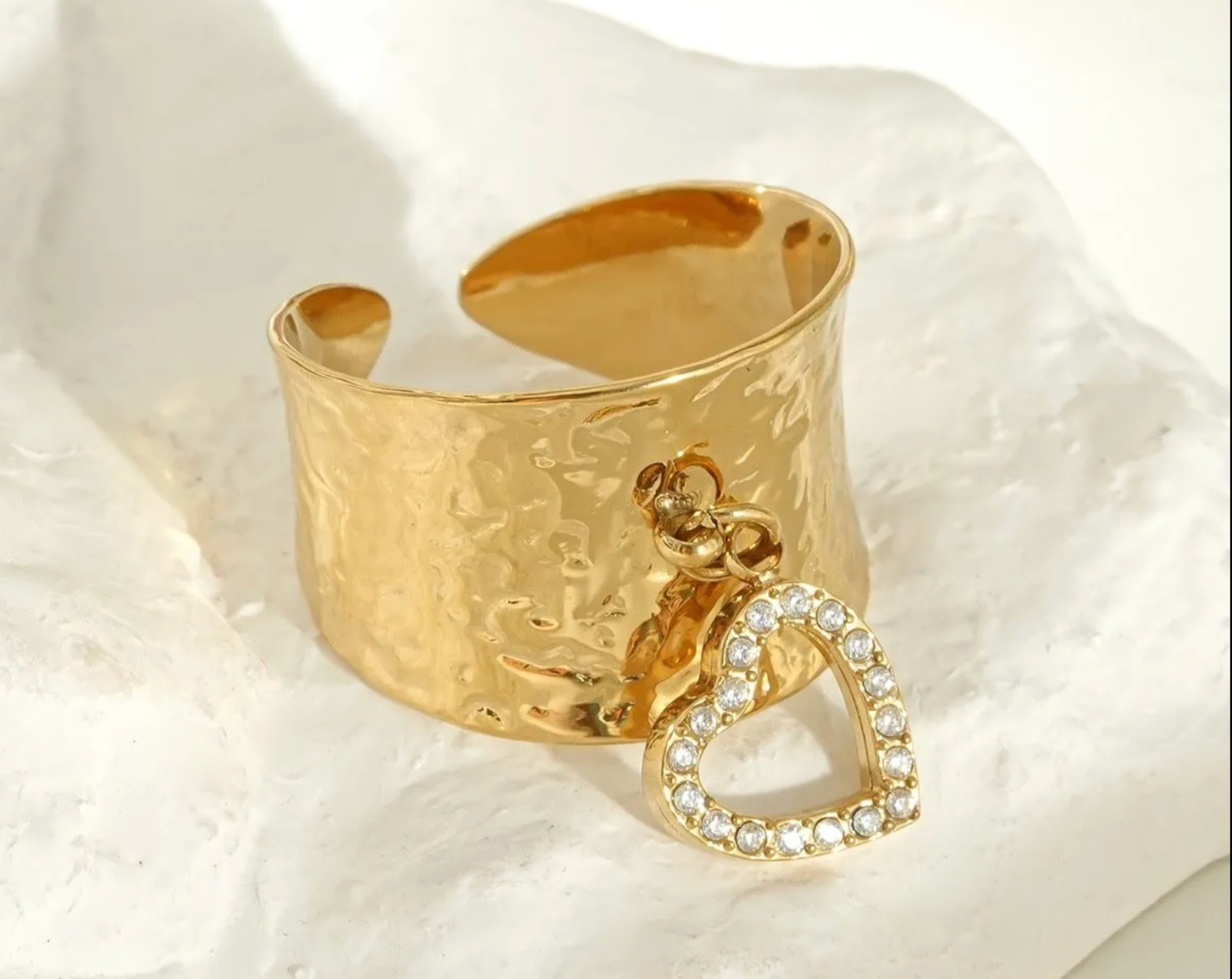 Bague breloque coeur