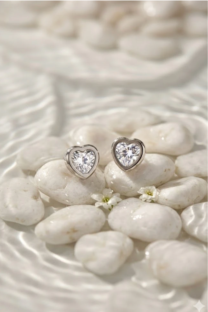 Boucles d'oreilles coeur