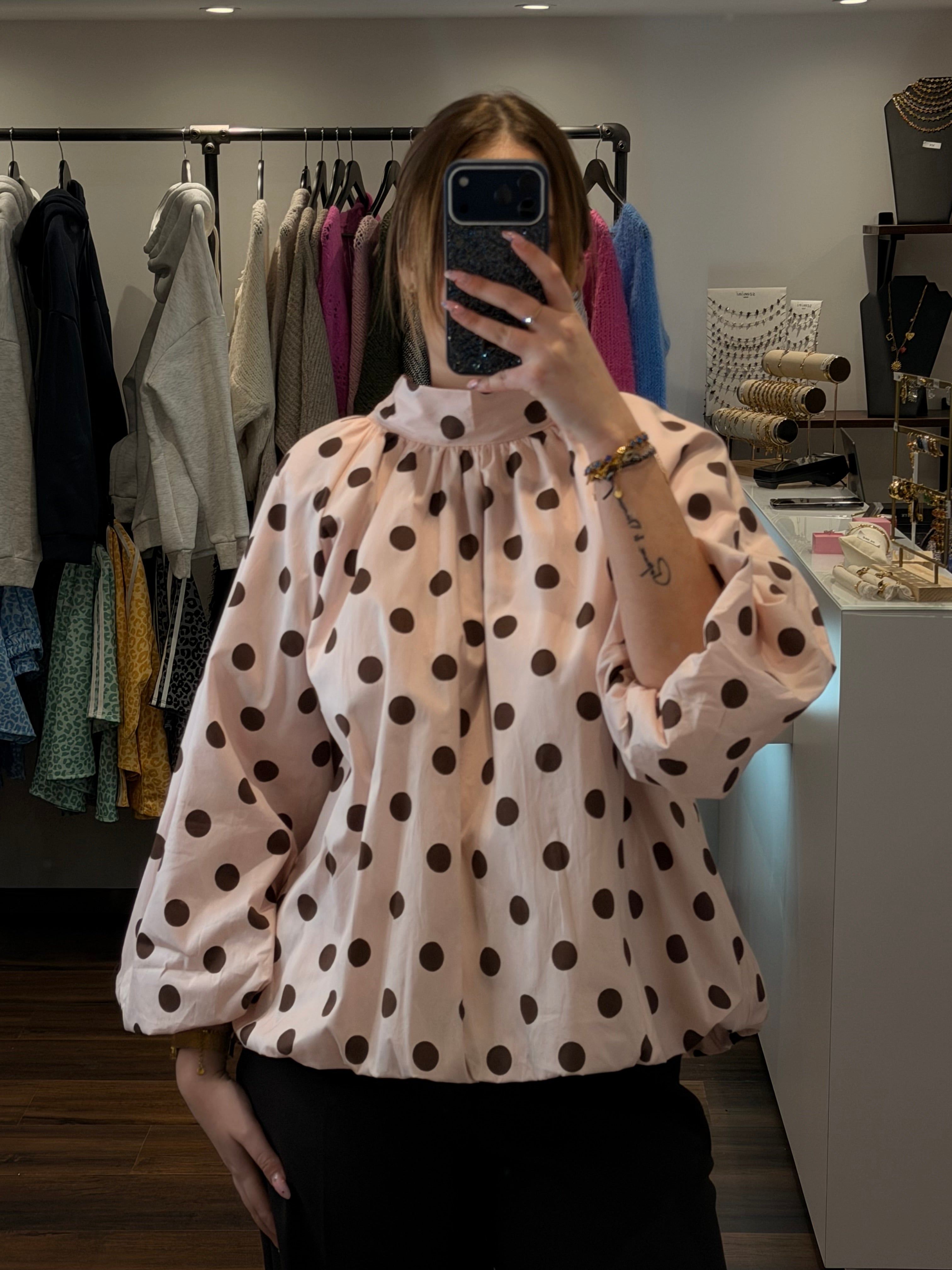 Blouse "ELINA" à pois