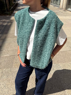 Gilet sans manche en feutrine