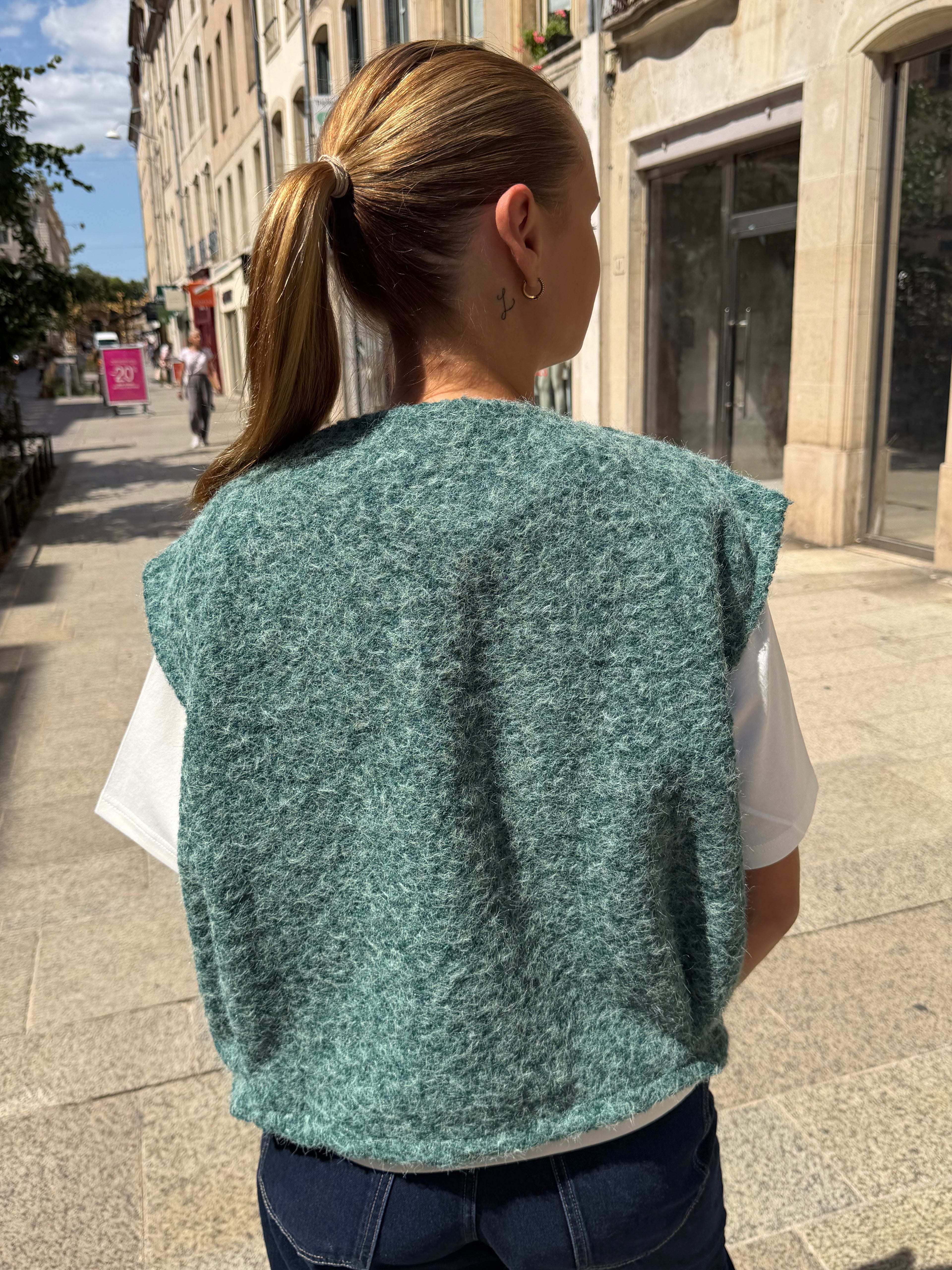 Gilet sans manche en feutrine