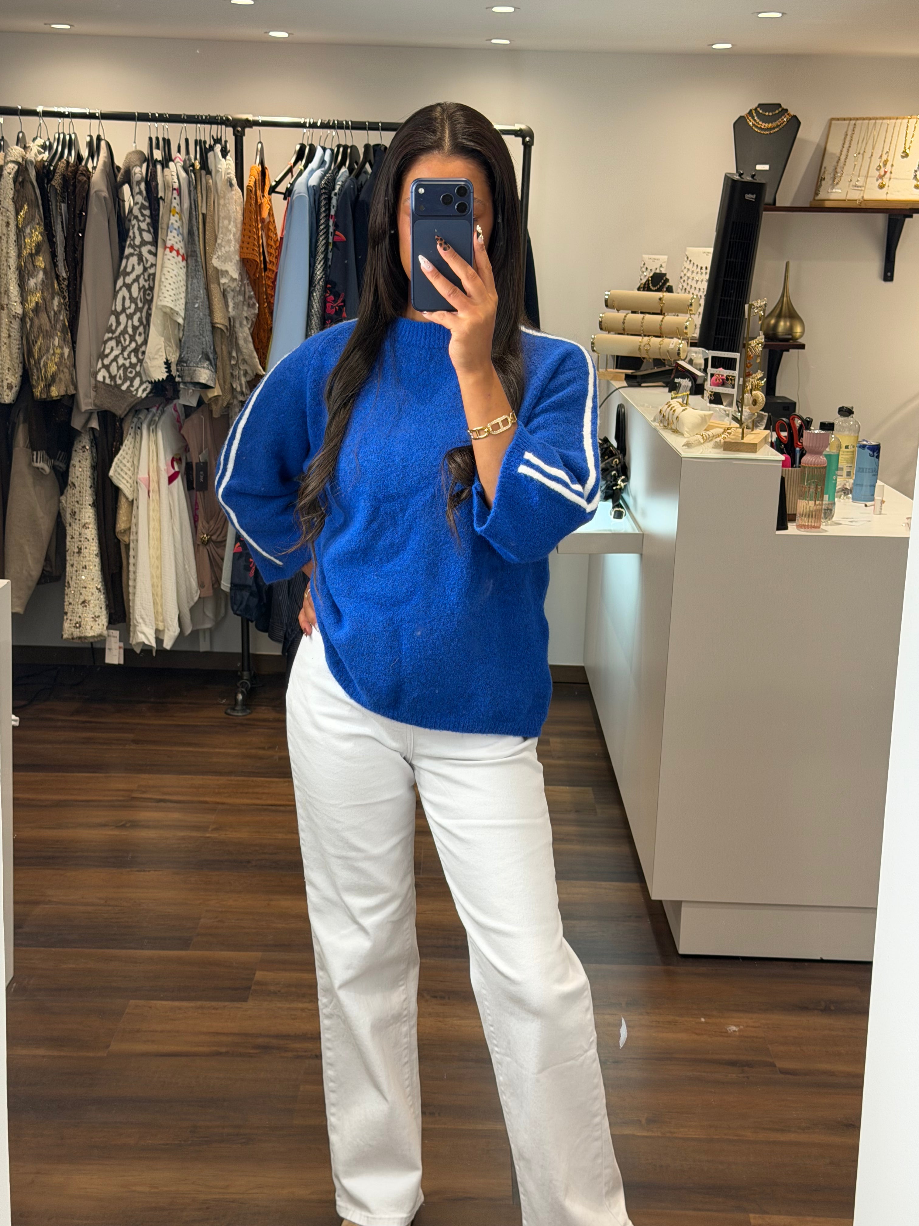 Pull LESLIE - Bleu