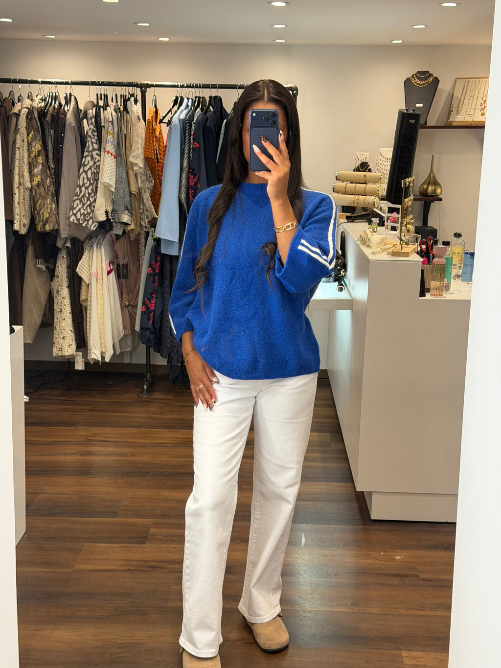 Pull LESLIE - Bleu