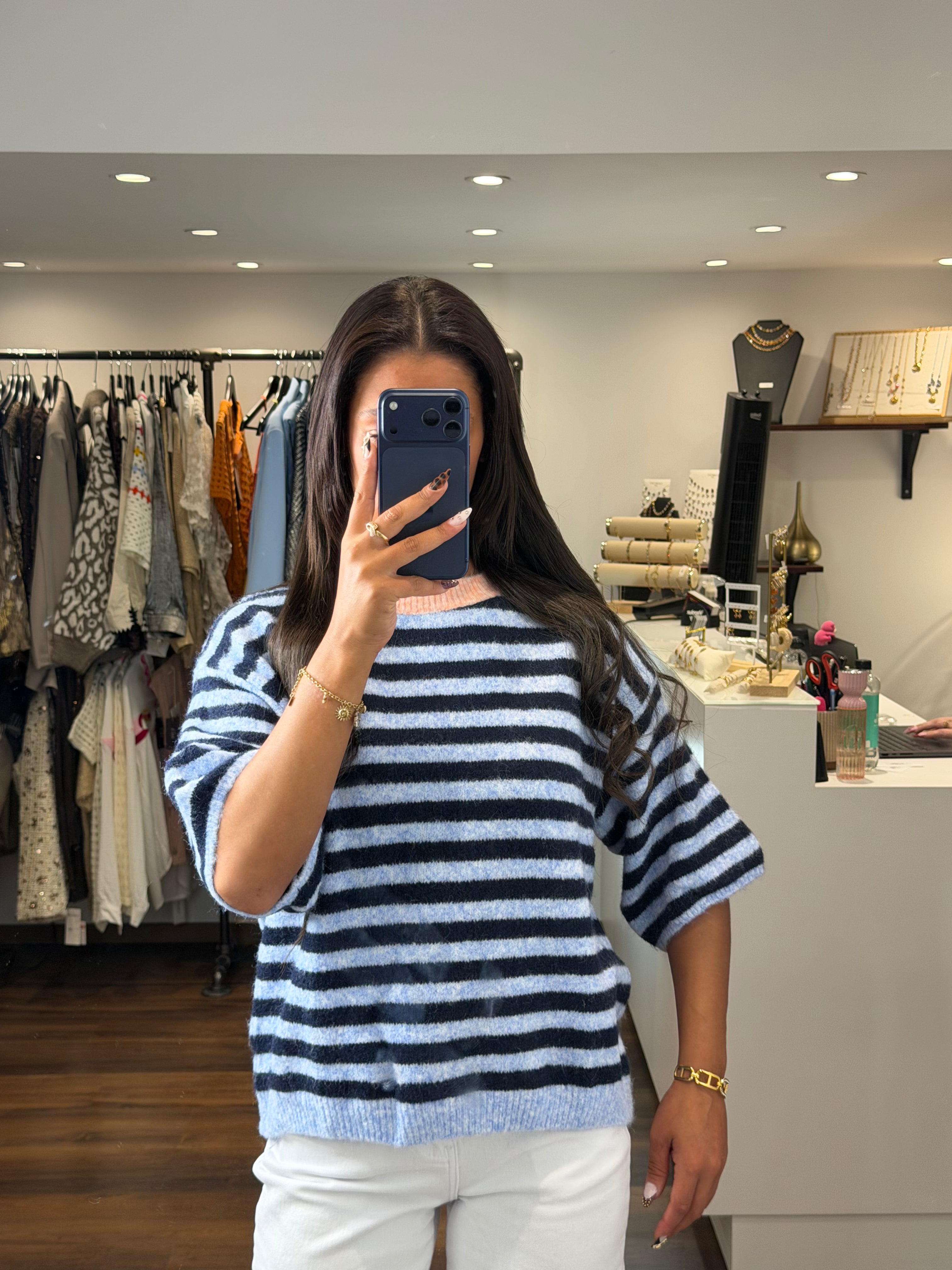 Pull ROMANE - Bleu foncé