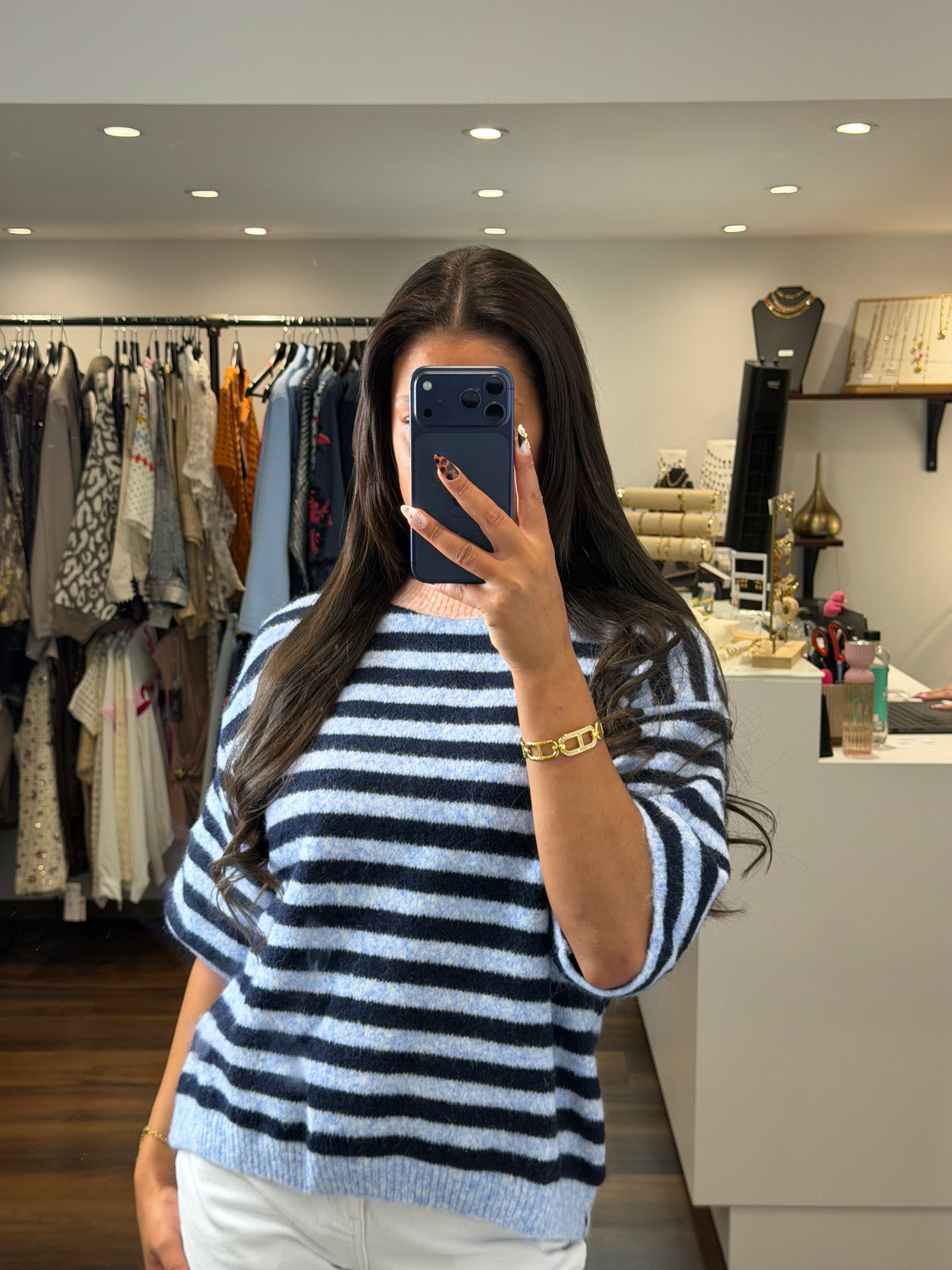 Pull ROMANE - Bleu foncé