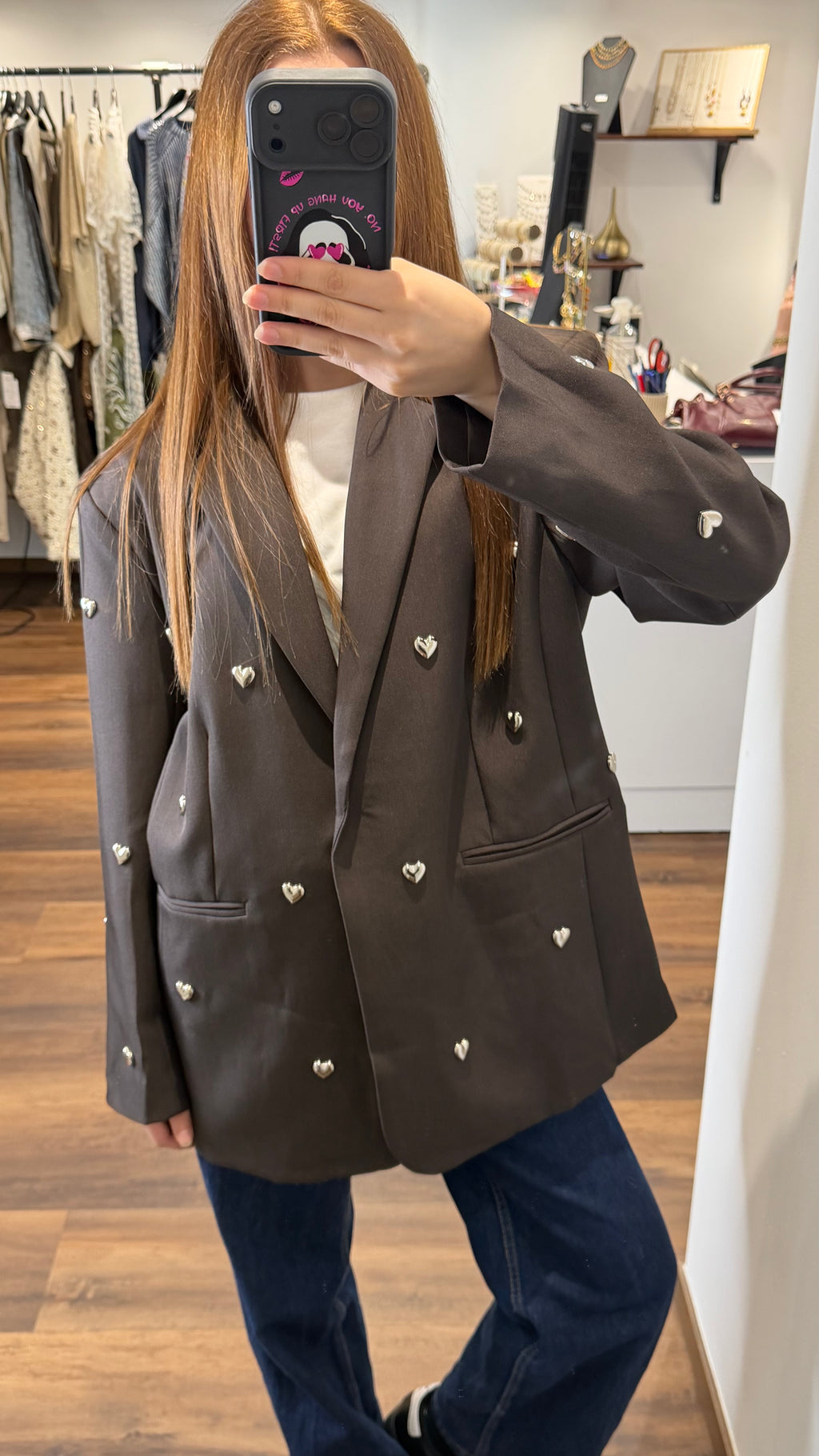 Blazer coeur - Chocolat