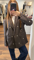 Blazer coeur - Chocolat