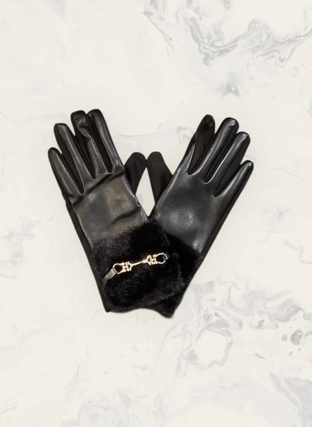 Gants fourrure fantaisie