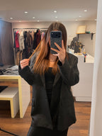 Blazer oversize à strass