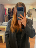 Blazer oversize à strass