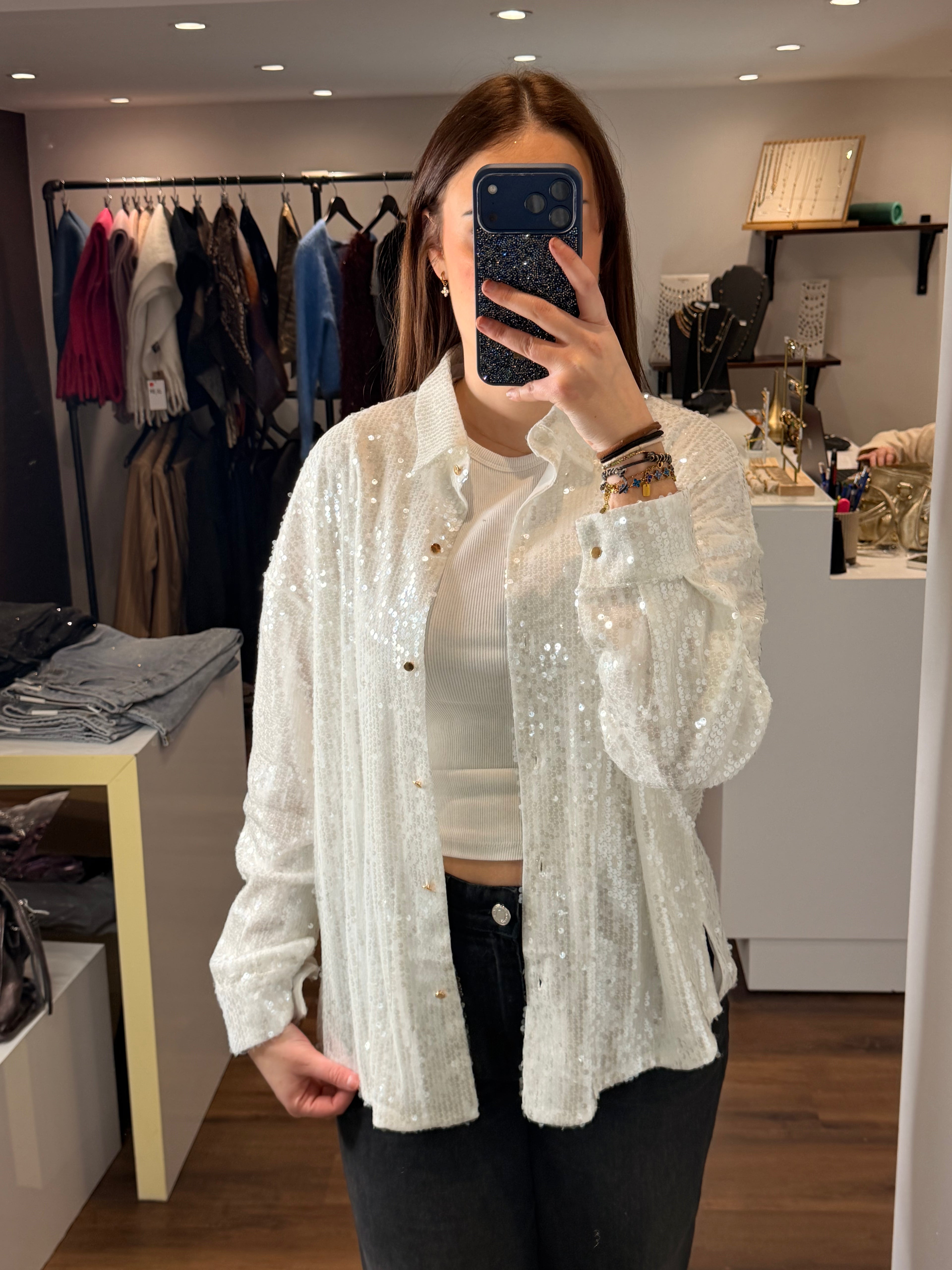 Chemise à sequins