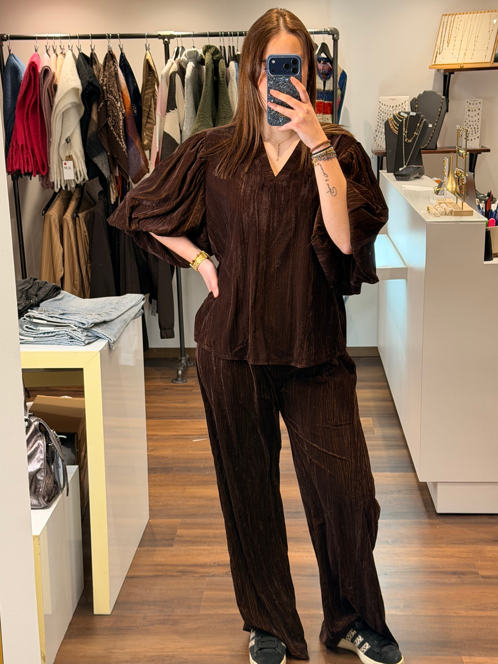 Pantalon velour "LOLA"