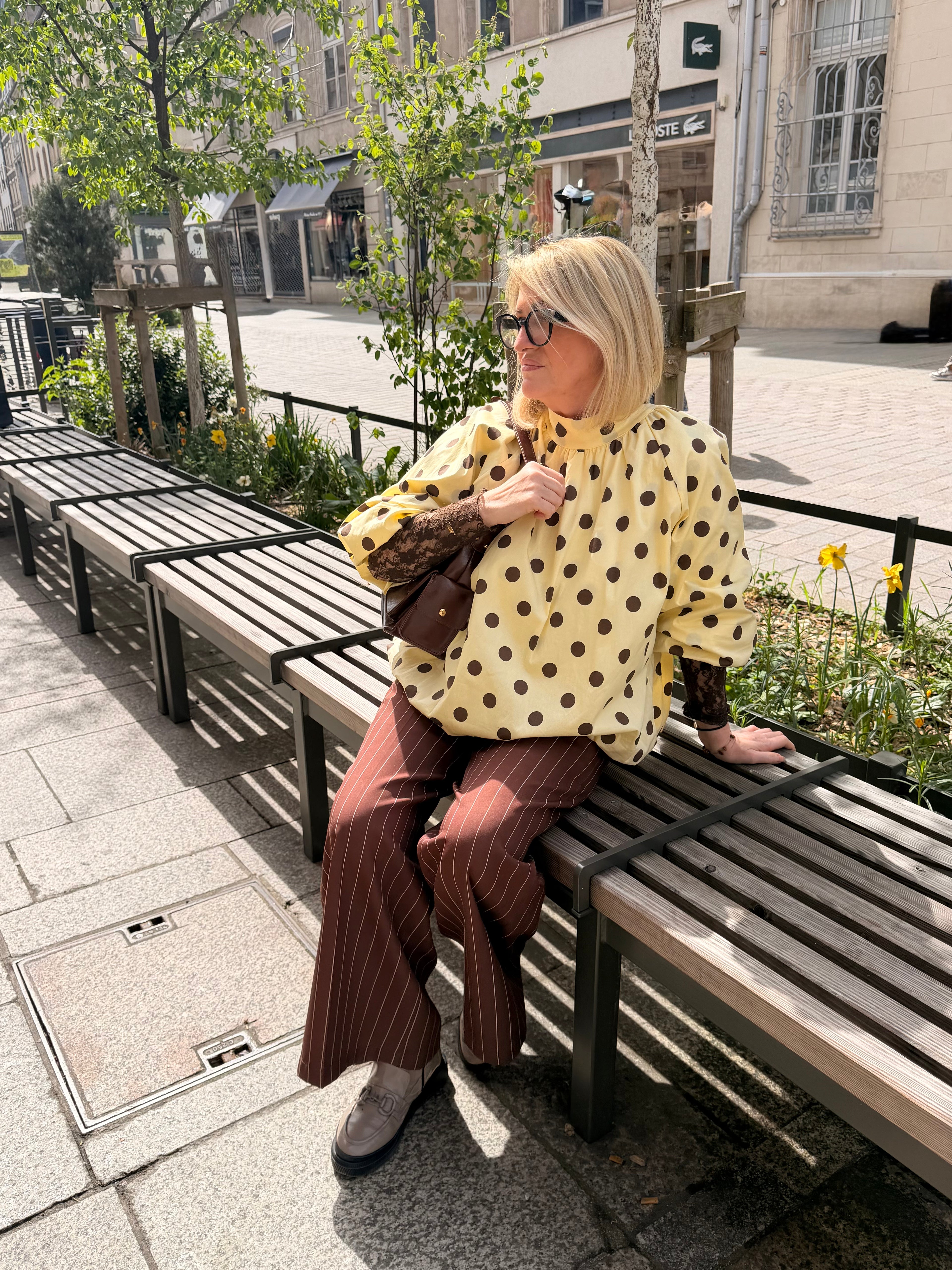 Blouse "ELINA" à pois