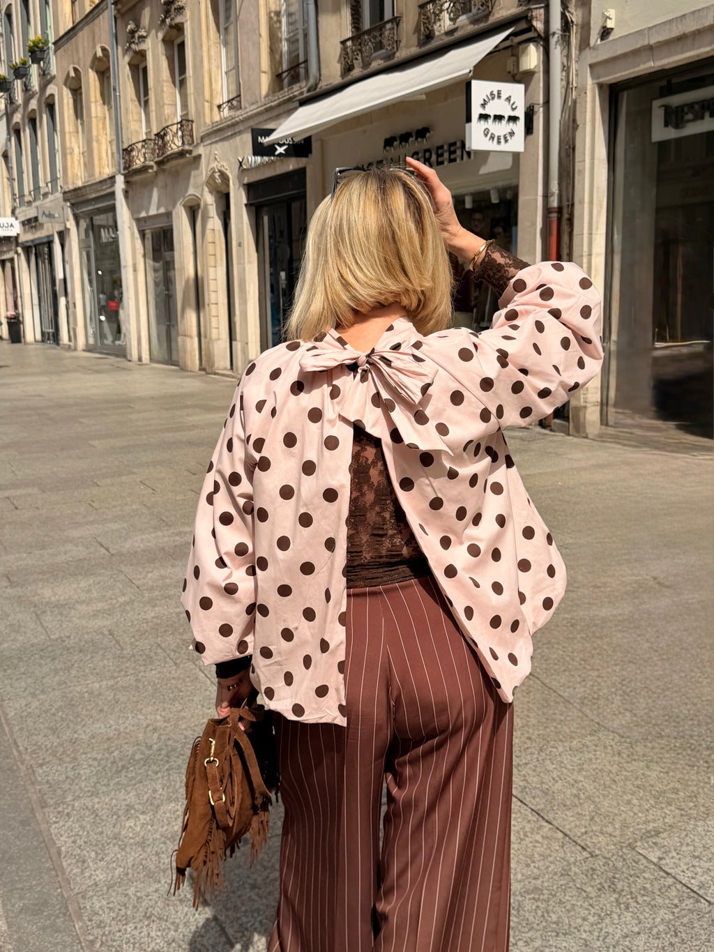 Blouse "ELINA" à pois