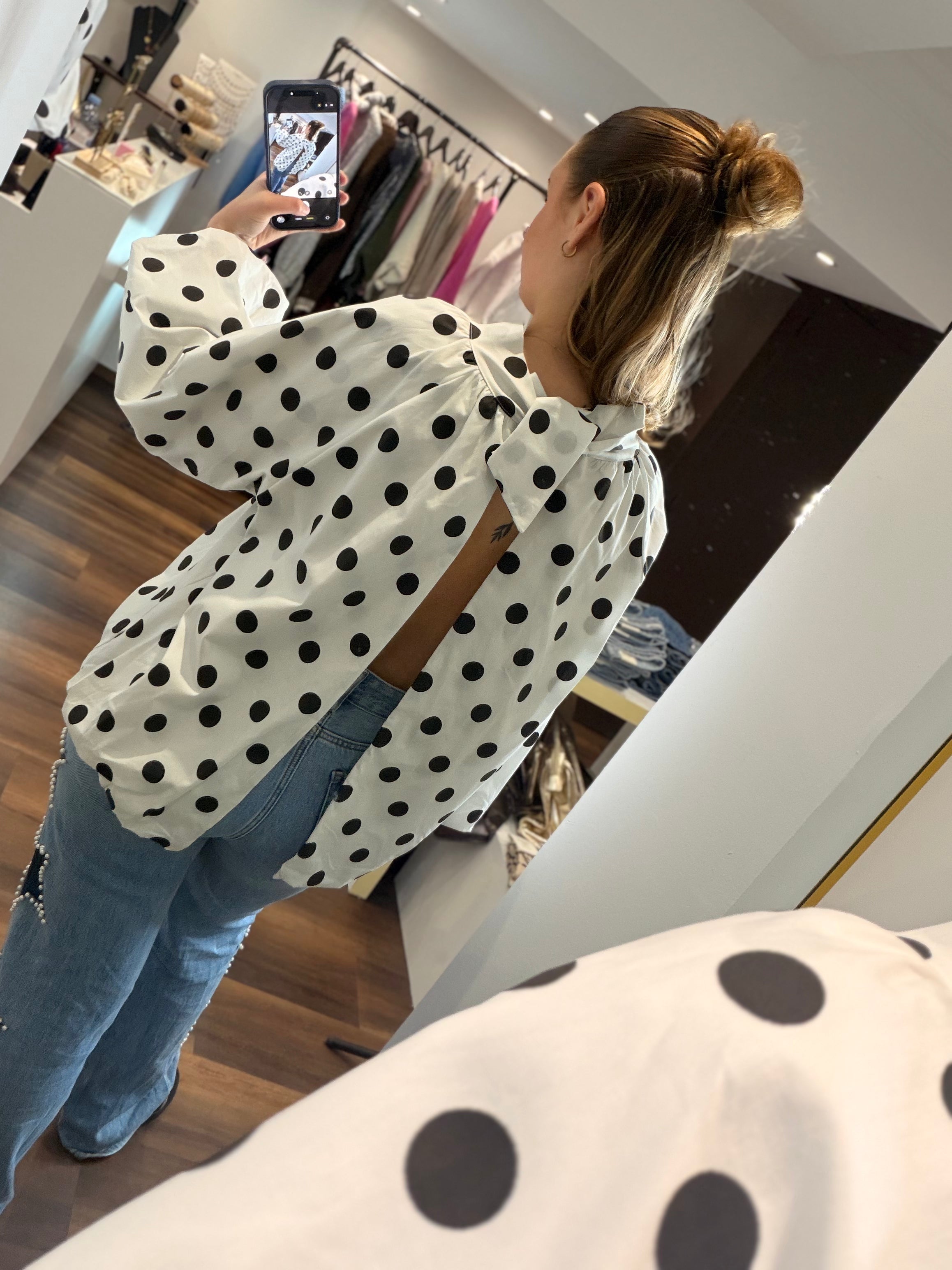 Blouse "ELINA" à pois