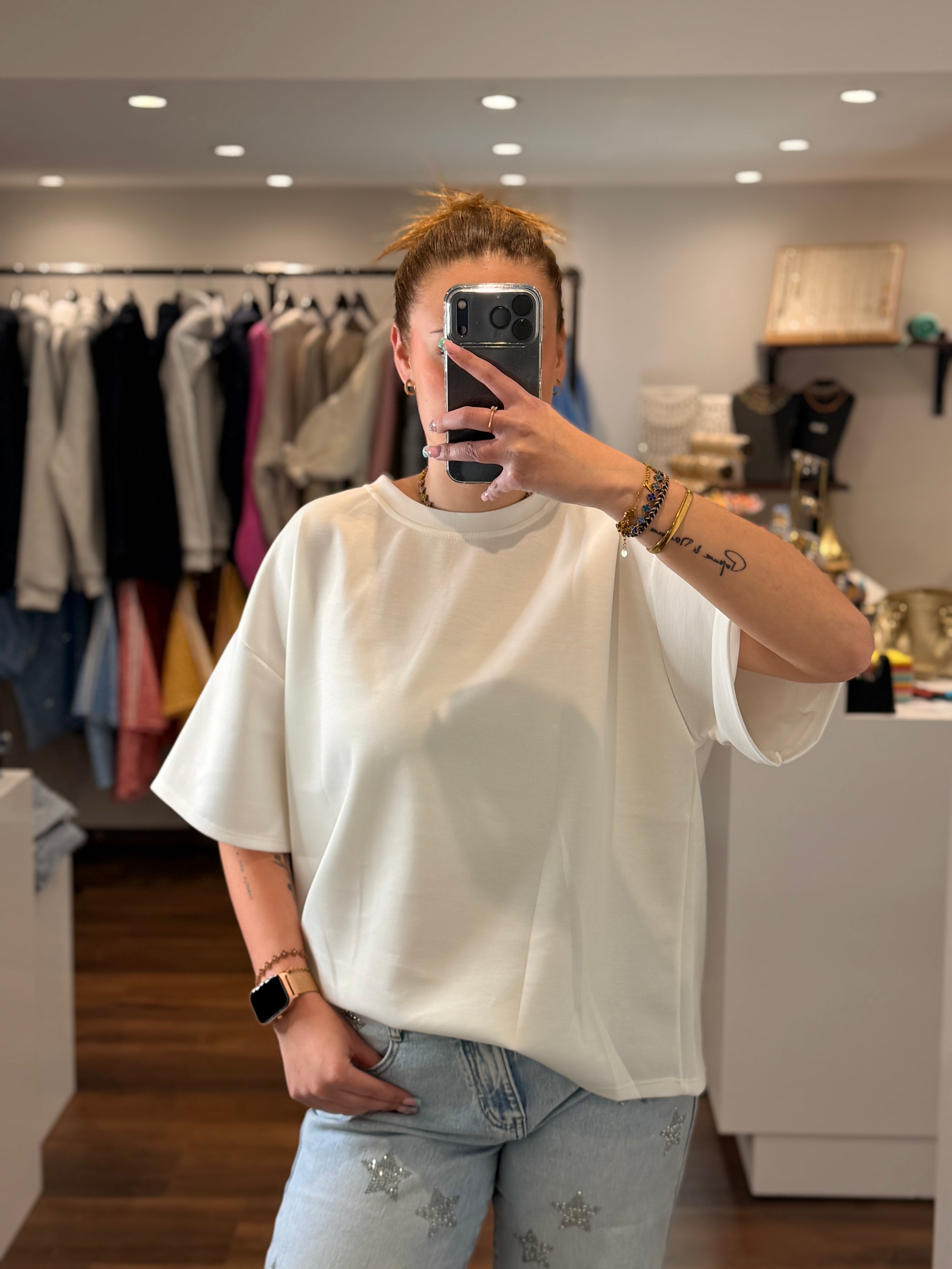T-shirt coeur dentelle