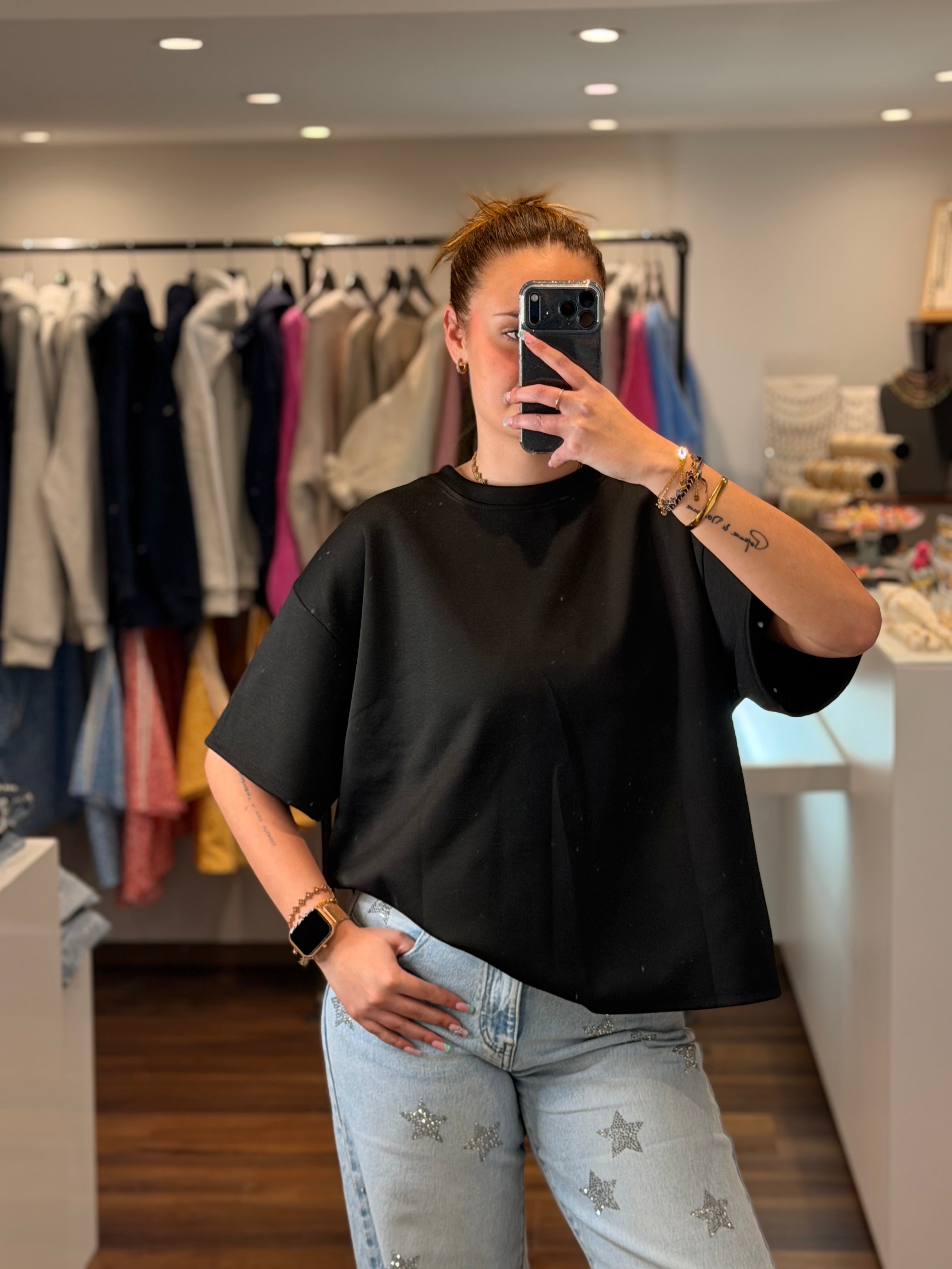 T-shirt coeur dentelle