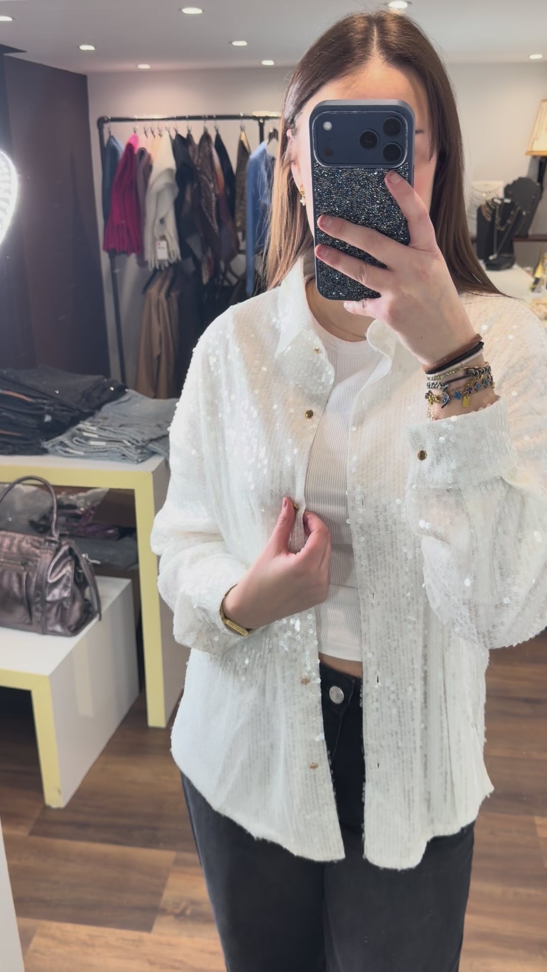 Chemise à sequins